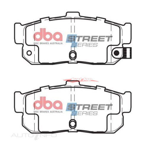 DBA Street Series Rear Brake Pads Fits Nissan Pulsar N14 GTi-R, N15 Pulsar, U13 Blubird, A32/A33 Cefiro & Maxima