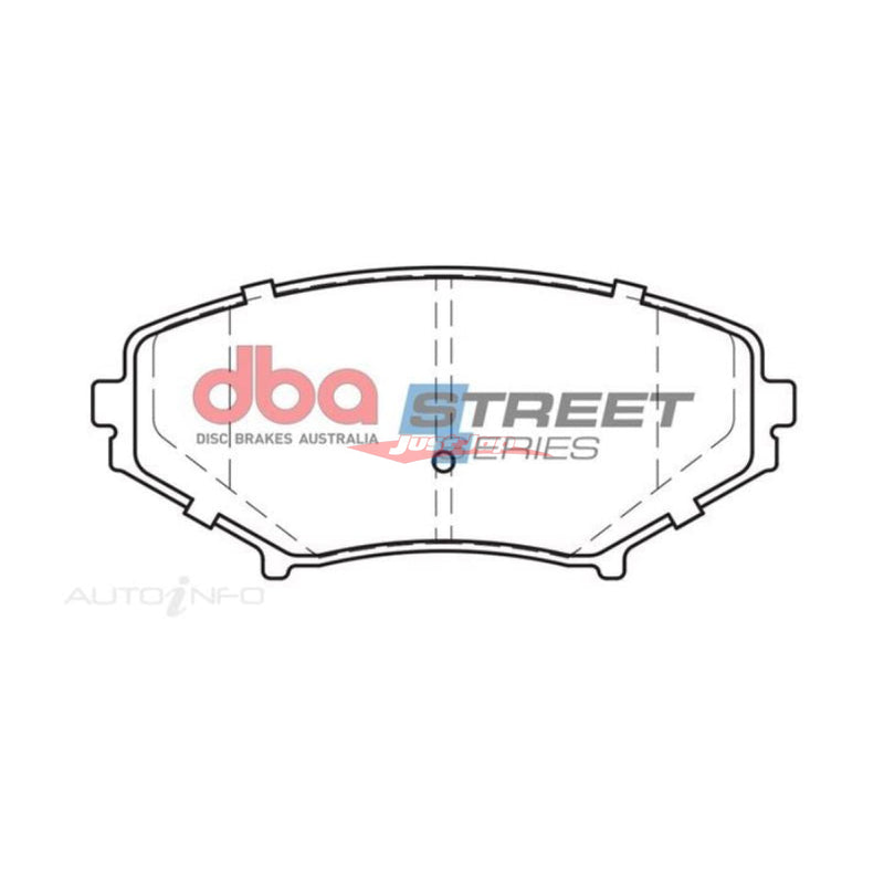 DBA Street Series Rear Brake Pads Fits Nissan V35/V36 Skyline, M35 Stagea, Z33 350Z & J50 Crossover (Non Brembo)