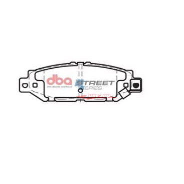 DBA Street Series Rear Brake Pads Fits Toyota Supra, Soarer, Chaser, Mark II, Crown, Aristo, Altezza & Lexus IS200/SC400/GS300 (307mm Rotor)