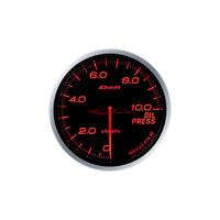 Defi Link Meter ADVANCE BF 60mm (Amber Red) - Oil Pressure Gauge