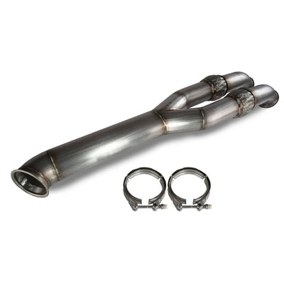 ETS Extreme Turbo Systems Full 3.5" PRO Series Y Pipe (Dual 3.5" V-Band ~ 3.5" 2-Bolt) Fits Nissan R35 GTR (2007+)