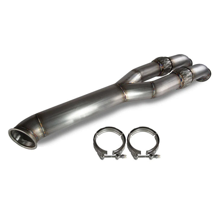 ETS Extreme Turbo Systems Full 3.5" PRO Series Y Pipe (Dual 3.5" V-Band ~ 3.5" 2-Bolt) Fits Nissan R35 GTR (2007+)