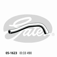Gates OEM Style Radiator Hose (Lower) fits Nissan R32/R33 Skyline GTS/T, GTS-4, GTR, R34 Skyline GTR & C34 Stagea 260RS (RB20/RB25/RB26)