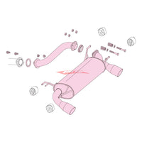 Fujitsubo Authorize R Exhaust System Fits Mazda MX-5 NCEC (LF-VE)