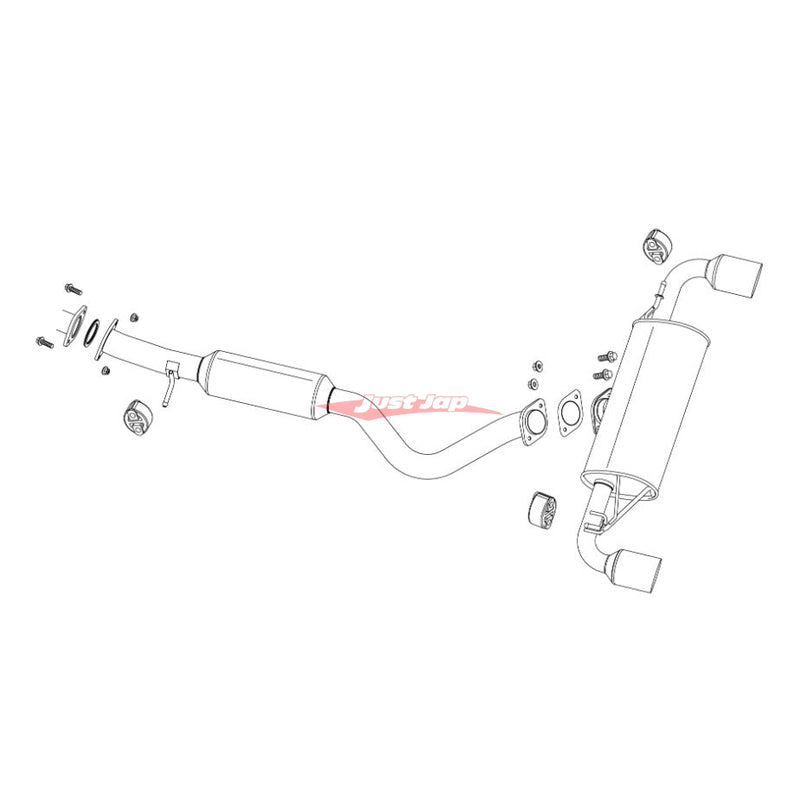 Fujitsubo Authorize R Exhaust System Fits Toyota GR Yaris 1.6L Turbo 4WD (2020-)
