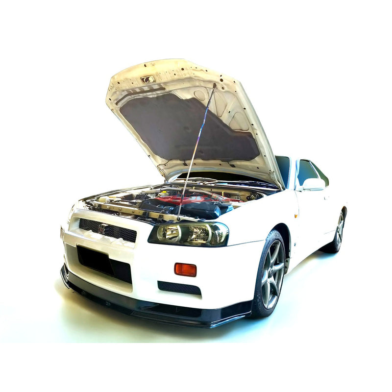Fujitsubo EXH+ Titanium Bonnet Rod Stay Hood Support Fits Nissan R34 Skyline