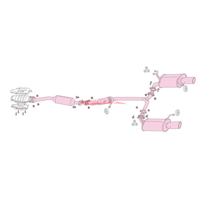 Fujitsubo Legalis R Exhaust System Fits Honda Accord Euro CL7/CL9 (K20A/K24A)
