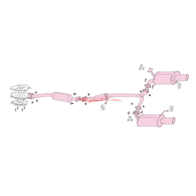 Fujitsubo Legalis R Exhaust System Fits Honda Accord Euro CL7/CL9 (K20A/K24A)