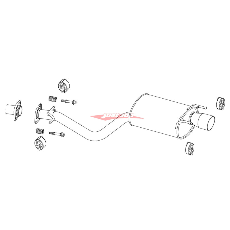 Fujitsubo Legalis R Exhaust System Fits Lexus SXE10/GXE10 Sedan IS200 (3S-GE/1G-FE)
