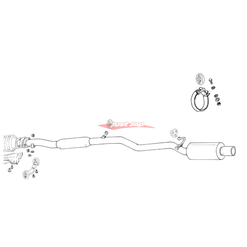 Fujitsubo RM-01A Exhaust System Fits Mitsubishi Lancer Evolution IV/V/VI CN9A/CP9A (4G63)