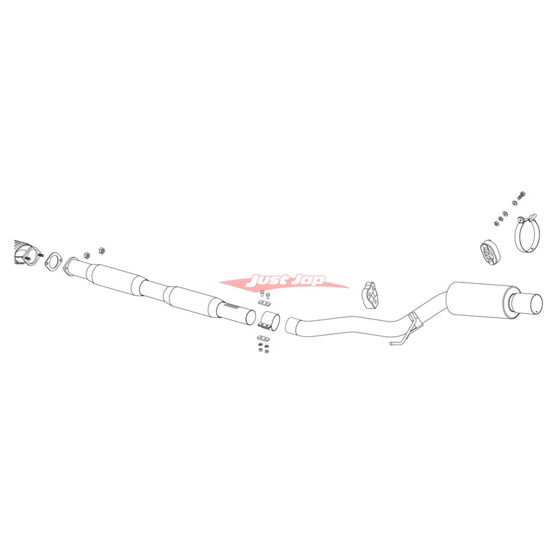 Fujitsubo RM-01A Exhaust System Fits Mitsubishi Lancer Evolution IX CT9A (4G63)