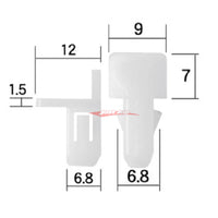 Genuine Daihatsu Fog Light/Grill Finisher Retaining Clip Daihatsu S500/S510 Hi-Jet 2021+