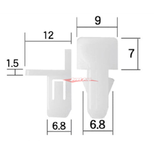 Genuine Daihatsu Fog Light/Grill Finisher Retaining Clip Daihatsu S500/S510 Hi-Jet 2021+