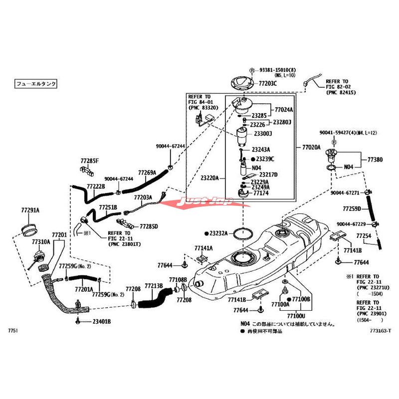 Genuine Daihatsu / Toyota Fuel Pump Filter Fits Daihatsu Hi-Jet S500/S510