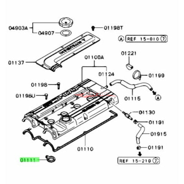 Genuine Mitsubishi Spark Plug Seal/Gasket Fits Mitsubishi 4G63 (Non MIVEC)