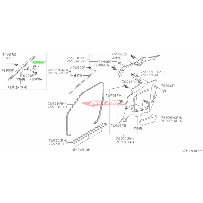 Genuine Nissan A-Pillar Boost Meter Surround Escutcheon Trim Fits Nissan S15 Silvia & 200SX