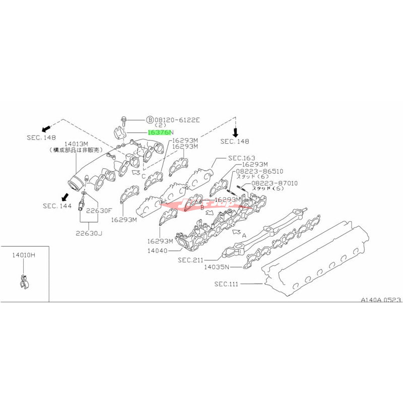 Genuine Nissan Accelerator Throttle Cable Bracket Fits Nissan Skyline R32/R33/R34 GTR & C34 Stagea 260RS (RB26DETT)