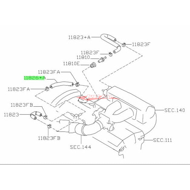 Genuine Nissan Air Breather Hose Fits Nissan R34 Skyline & C34 Stagea RB25 NEO