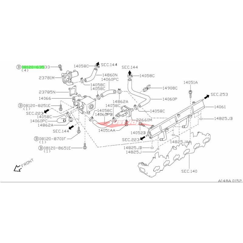 Genuine Nissan Air Idle Control Vavle Bolt Fits Nissan CA18/SR20/RB20/RB25/RB26/VG30
