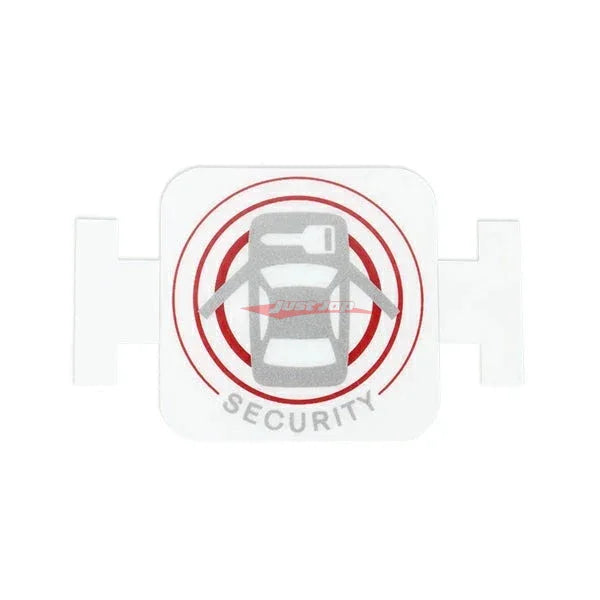 Genuine Nissan Anti Theft Alarm Warning Sticker Label Fits Nissan E52 Elgrand, J50 Crossover, M35 Stagea, N16 Pulsar, V35/V36 Skyline, Y62 Patrol, Z33 350Z & Z34 370Z