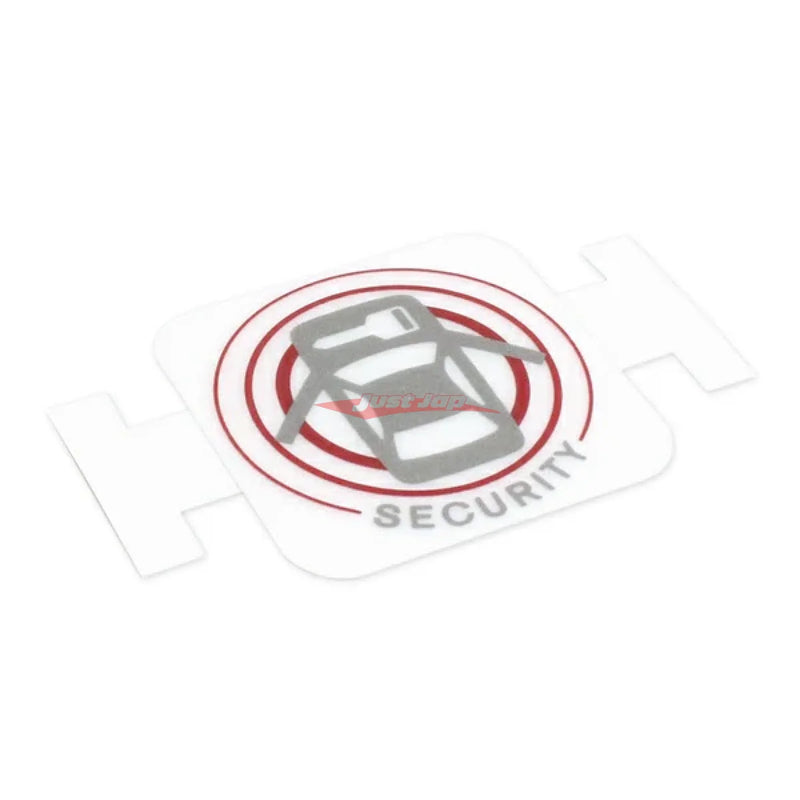 Genuine Nissan Anti Theft Alarm Warning Sticker Label Fits Nissan R35 GTR, V35/V36 Skyline, Z33 350Z, Z34 370Z, J50 Crossover, M35 Stagea, N16 Pulsar & Y62 Patrol