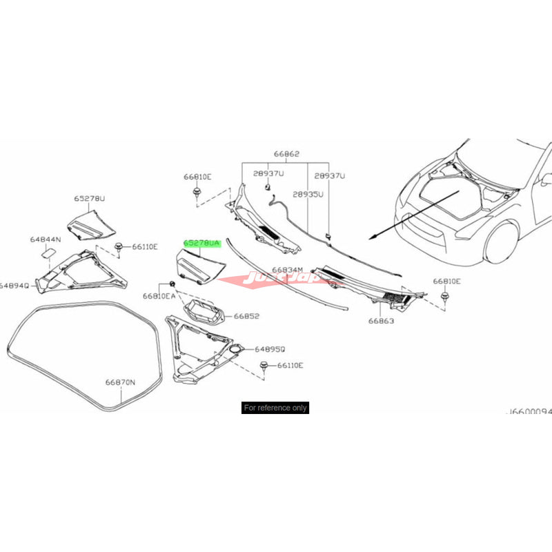 Genuine Nissan Battery Cover Fits Nissan R35 GT-R