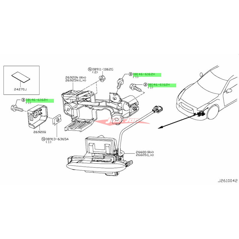 Genuine Nissan Bolt fits Nissan R35 GTR (See Compatibility Notes)