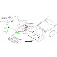 Genuine Nissan Bonnet Bump Stop Rubber Fits Nissan R35 GT-R