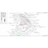 Genuine Nissan Bonnet Hood Support Rod Rubber Grommet Fits Nissan R33 Skyline, S14 Silvia & 200SX