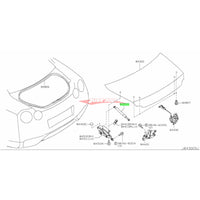 Genuine Nissan Boot Trunk Lid Stay Gas Strut Assembly Fits Nissan R35 GTR