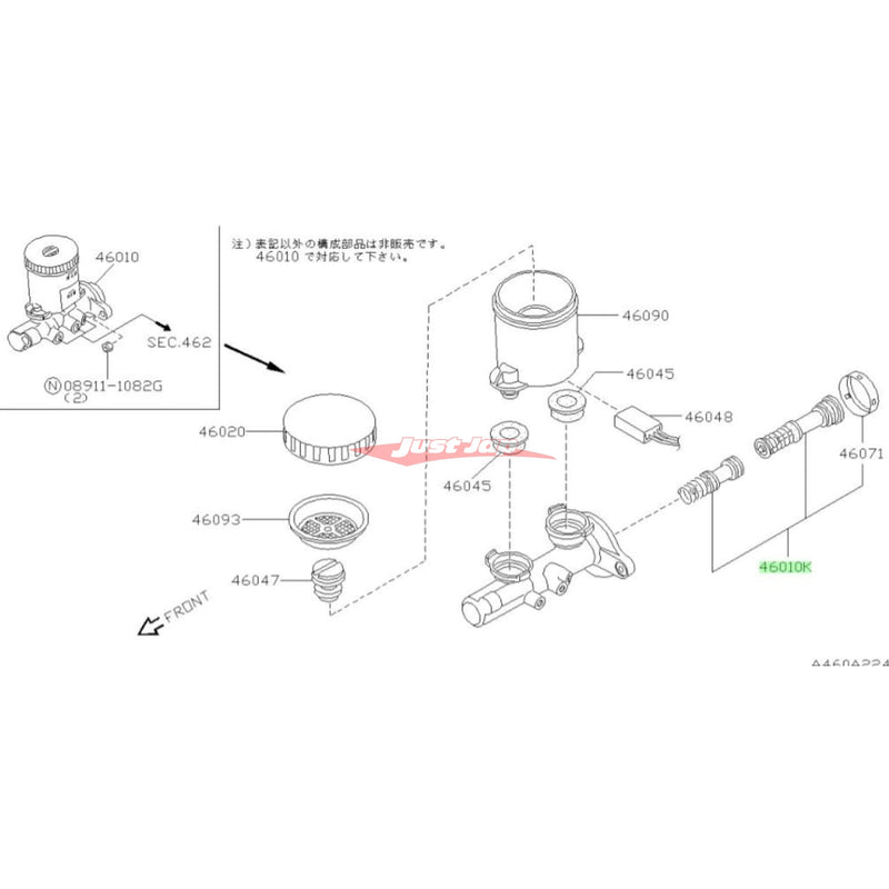 Genuine Nissan Brake Master Cylinder Piston Rebuild Kit Fits Nissan S13 Silvia & 180SX