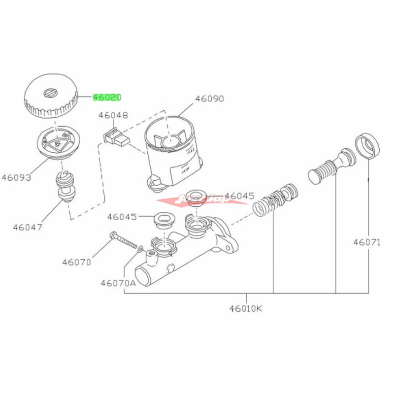 Genuine Nissan Brake Master Cylinder Reservoir Cap Fits Nissan Vehicles (Check Compatibility)