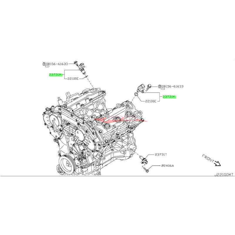 Genuine Nissan Camshaft Angle Sensor CAS Fits Nissan V36 Skyline, Z33 350Z, R35 GTR & D23 Navara / NP300 (VQ35HR/VR38DETT/QR25DE)