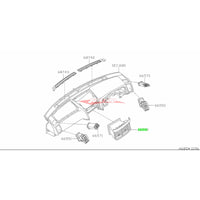 Genuine Nissan Center Ventilator Assembly Fits Nissan Skyline R34 GTR/GT-T (Early)