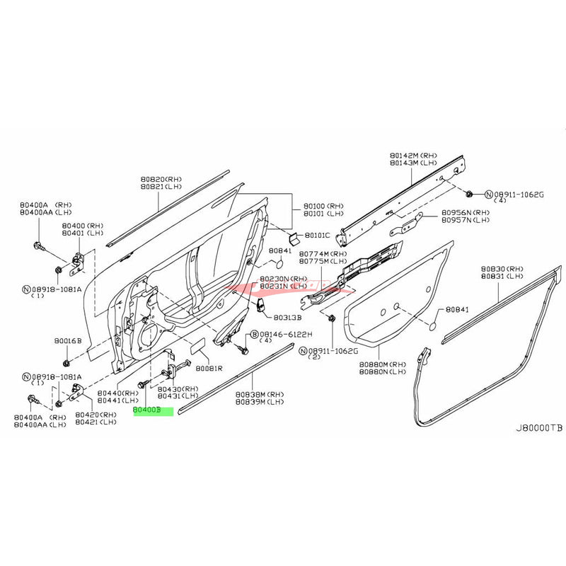 Genuine Nissan Check Link Strap Bolt Fits Nissan C34/C35/N16/R34/R35/S15/V35/V36/Z33/Z34