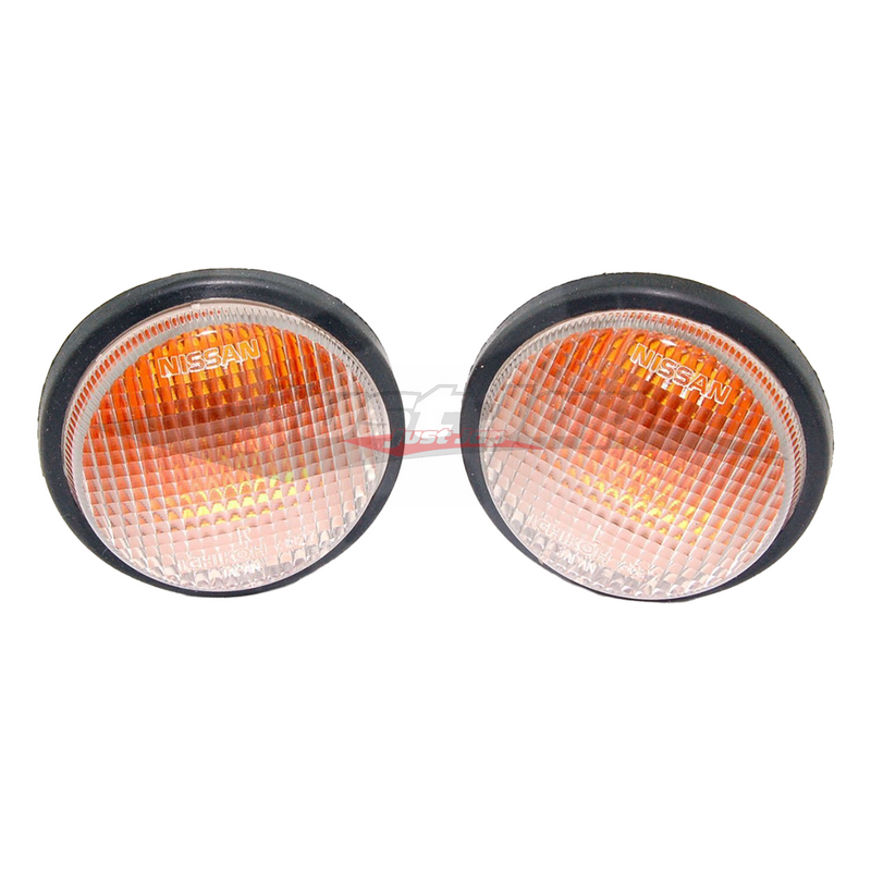 Genuine Nissan Clear Front Indicator Lamp Set (L/H & R/H) Fits Nissan R33 Skyline GTR