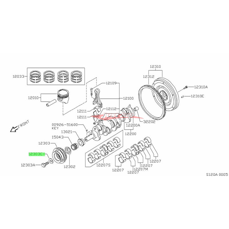 Genuine Nissan Crankshaft Bolt Washer Fits Nissan CA18/SR16/SR18/SR20/RB20/RB25/VG30