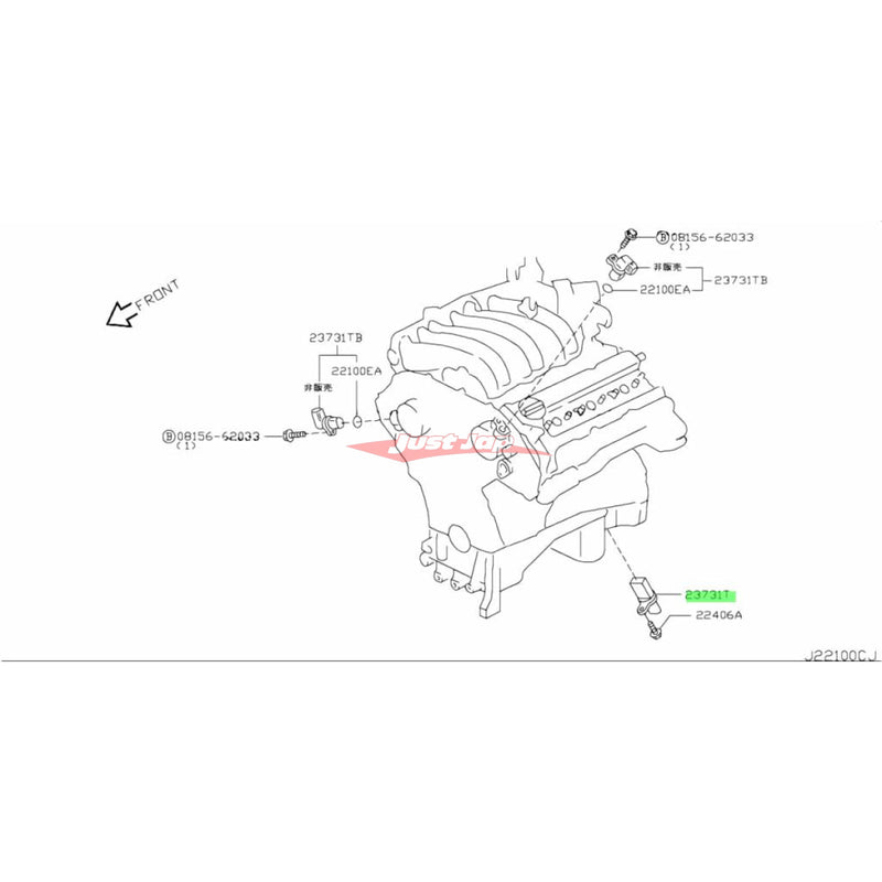 Genuine Nissan Crankshaft Position Sensor Fits Nissan V35 Skyline, Z33 350Z & M35 Stagea (VQ25DD/VQ25DET/VQ30DD/VQ35DE)