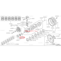 Genuine Nissan Crankshaft Timing Gear Rear Plate / Washer Fits Nissan R32/R33/R34 GTR & C34 Stagea RB26DETT
