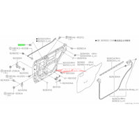 Genuine Nissan Door Glass Stabilizer Fits Nissan C35 Laurel, R34 Skyline, S15 Silvia, 200SX, Y33 Cedric & Gloria (Check Compatibility)