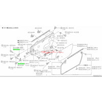 Genuine Nissan Door Hinge RH Bottom / LH Top Fits Nissan S15 Silvia