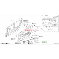Genuine Nissan Door Trim Grip Cover Finisher Panel R/H Fits Nissan R35 GTR CBA 11/07-11/10