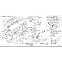 Genuine Nissan Double Din Radio Fascia Surround Panel Fits Nissan E51 Elgrand Ser 2/3 (08/2004-)