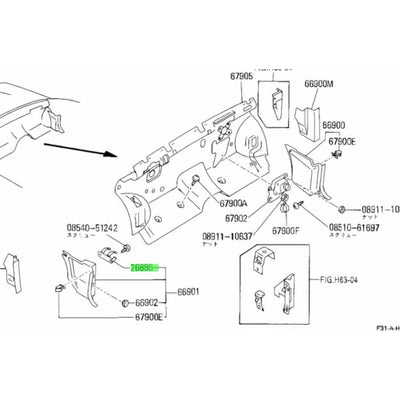 Genuine Nissan Emergency Signal Holder Universal Fitment
