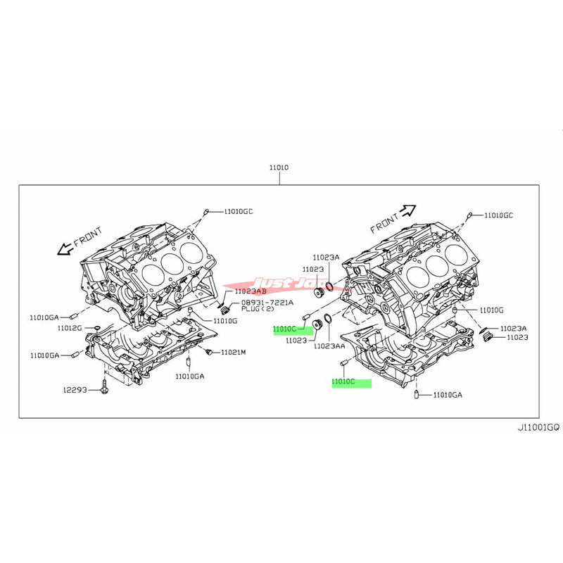 Genuine Nissan Engine Block Gearbox Solid Dowel Pin (19.5x9.5mm) fits Nissan Engines (Check Compatibility)