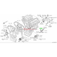 Genuine Nissan Engine Coolant Bypass Water Pipe Connector Gasket Fits Nissan R35 GTR