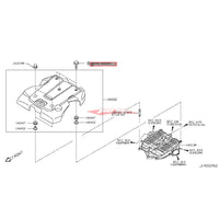 Genuine Nissan Engine Cover / Head Light / Radiator & Washer Tank Bolt Fits Nissan V35/V36 Skyline, J50 Crossover, R35 GTR & Z33/Z340 370Z (Check Compatibility)