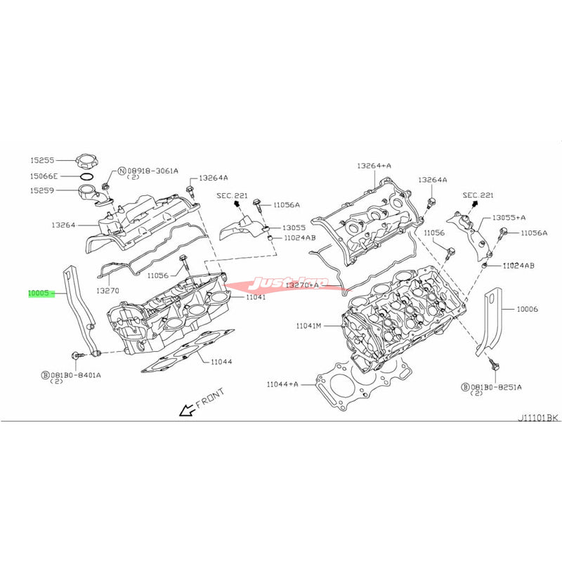 Genuine Nissan Engine Lift Hook Hanger Brackets & Bolts Set LH & R/H Fits Nissan VR38DETT