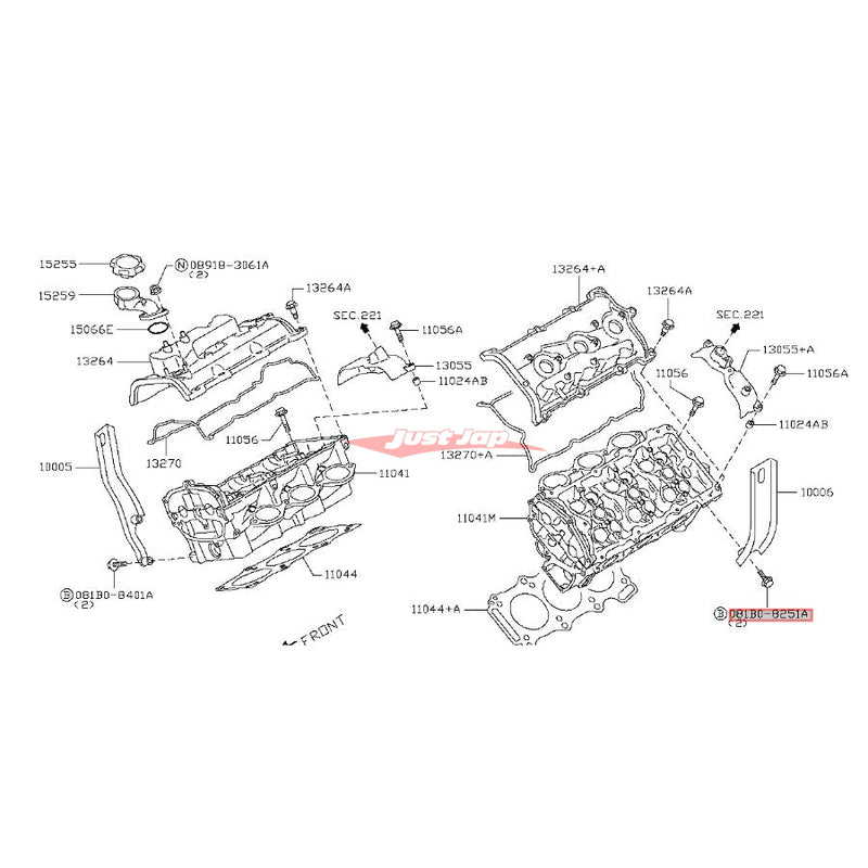 Genuine Nissan Engine Lift Hook Hanger Brackets & Bolts Set LH & R/H Fits Nissan VR38DETT