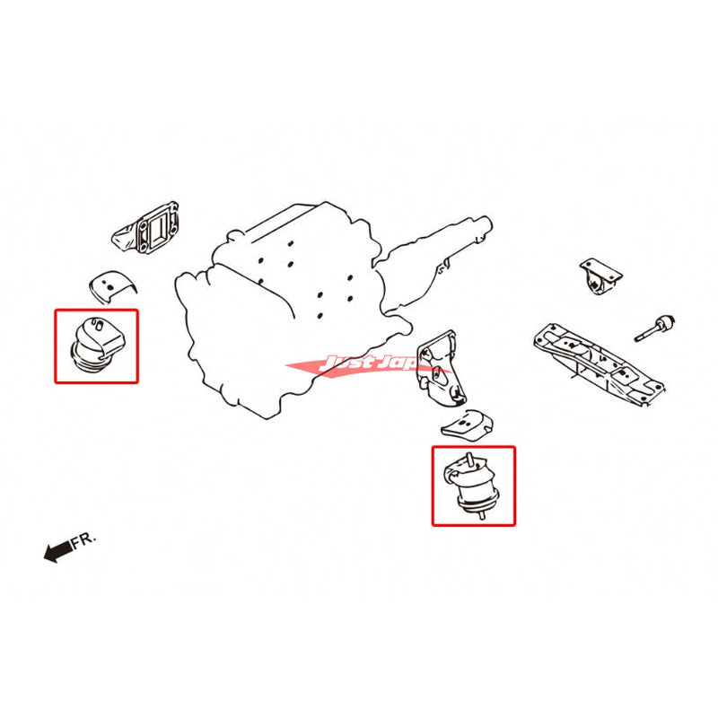 Genuine Nissan Engine Mount Fits Nissan M35 Stagea, V35 Skyline & Z33 350Z Fairlady (VQ35DE/VQ35HR)